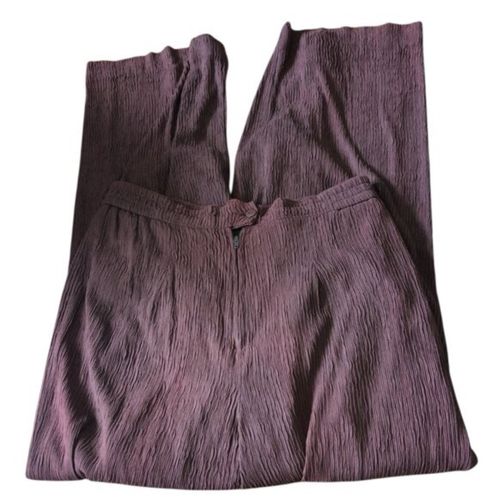 Vintage Howard Wolf Brown Flared lined Pants Button zip up in Back Women s 12